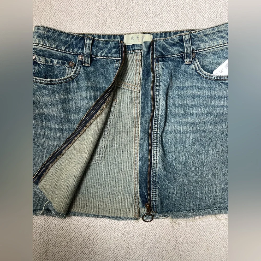 Free People Blue Denim Mini Skirt 🦋| Size: 28 - Picture 5 of 15